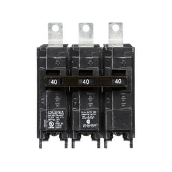 Siemens US2:B340 | Molded Case Circuit Breaker, Common Trip, Thermal Magnetic, Low Voltage, Panelboard Mount, 3 Pole, 240 Volt AC, 40A