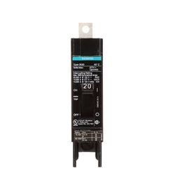 Siemens US2:BQD120 | Molded Case Circuit Breaker, Thermal Magnetic, Panelboard Mount, 1 Pole, 277 Volt AC, 50/60 Hertz, 125 Volt DC, 20A