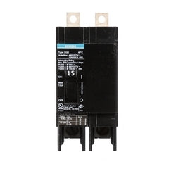 Siemens US2:BQD215 | Molded Case Circuit Breaker, Thermal Magnetic, Panelboard Mount, 2 Pole, 480 Star/277 Volt AC, 50/60 Hertz, 125/250 Volt DC, 15A