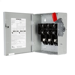 Siemens US2:GF321N | Safety Switch, Fusible, Solid Neutral, General Duty, 240 Volt AC, 250 Volt DC, 30A, 3 HP at 3 Phase, 3 Wire, 3 Pole