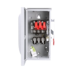 Siemens US2:GF322NR | Safety Switch, Fusible, Solid Neutral, General Duty, 240 Volt AC, 250 Volt DC, 60A, 7-1/2 HP at 3 Phase, 3 Wire, 3 Pole