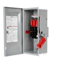 Siemens US2:HF321N | Safety Switch, Heavy Duty, Fused, 240 Volt AC, 30A, 1-1/2 HP at 1 Phase, 3 HP at 3 Phase, 3 Pole, 3 Fuse, 4 Wire, NEMA 1, Steel