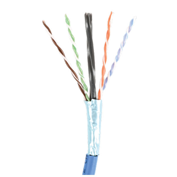Siemon Company 9U6P4-A5-06AR1A | Cat 6A Cable, Riser, Blue Jacket, 305 m Lg,4 Pair, 23 AWG