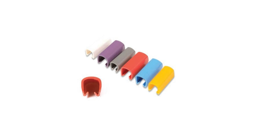 Siemon Company CLIP-CBL-50-06 | Color Coded Cable Clip, Length 3mm, PVC