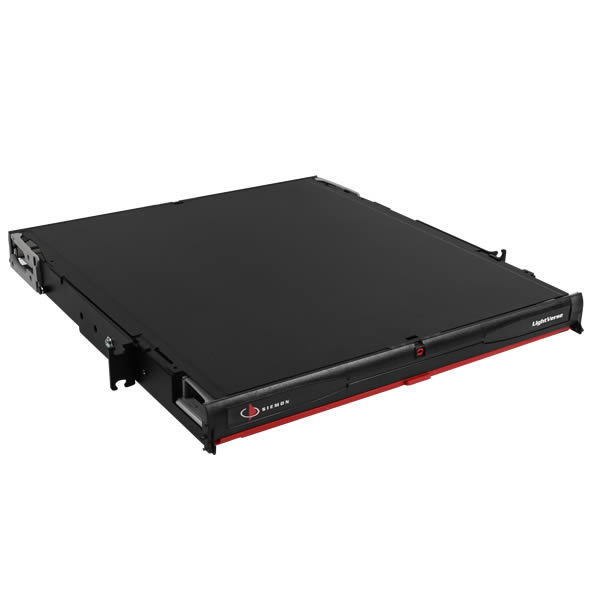 Siemon Company LVE-1U-MD-P01A | Fiber Enclosure, Rack-Mount, 1U Rack Units, Black Housing, Cold Rolled Steel, 14 to 140 F