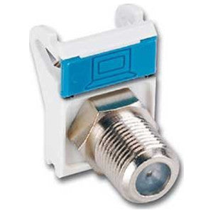 Siemon Company MX-F-FA-01 | Coaxial Connector Outlet, 1-Port, 75 , Black
