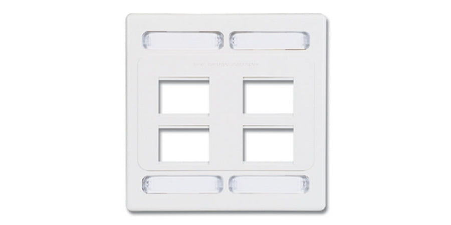 Siemon Company MX-FP-D-08-02 | Faceplate, White, 2Gang, 8Port