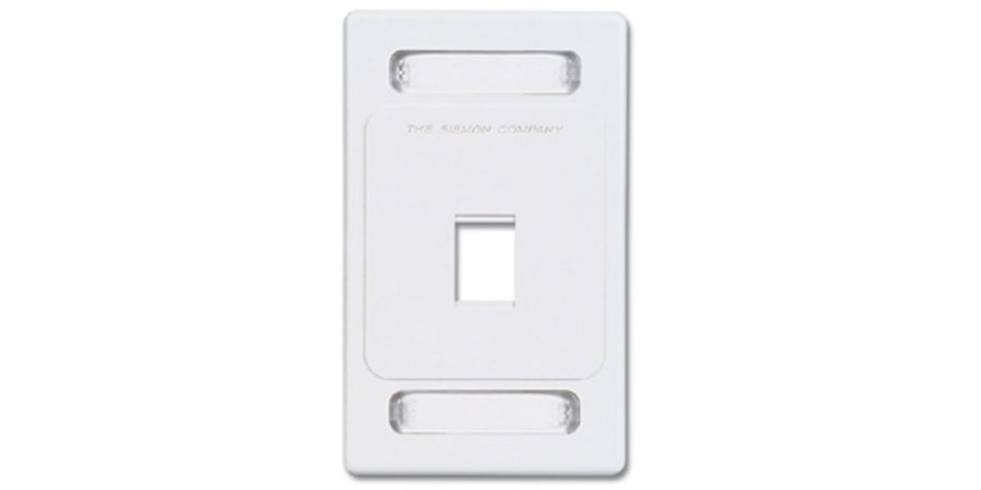 Siemon Company MX-FP-S-01-02 | Faceplate, White, 1Port, 1Gang