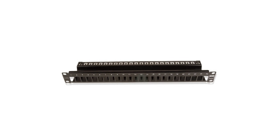 Siemon Company TM-PNLZ-24-01 | Patch Panel, 24 ports, 1 Unit, Black