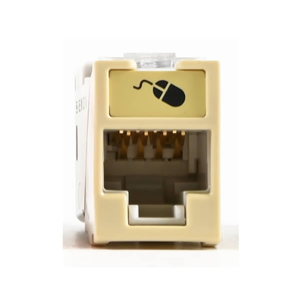 Siemon Company U6-H20NS | Outlet, Punch Down, Unshielded, T568A/B, Ivory