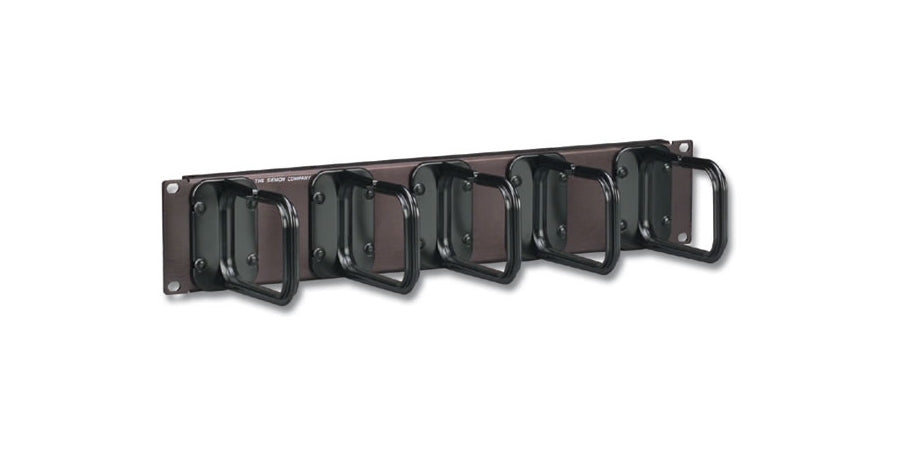 Siemon Company WM-145-5 | Cable Manager, Horizontal Cable Management, Black, Metal, 2U Rack, WxH, 19 x 3-1/2 in.