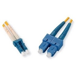 Signamax FCS-9/9-1M | Optical Fiber Patch Cord, Single-Mode, Duplex, LC-LC, 9/125 µm, 1 Meter, PVC OFNR, Yellow