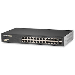 Signamax FO-SC10040 | C-100 24 Port Gigabit Switch with 2 SFP Ports