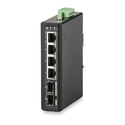 Signamax FO-SI10031 | 4- 10/100/1000 RJ45 Port Industrial Gigabit PoE+ Switch