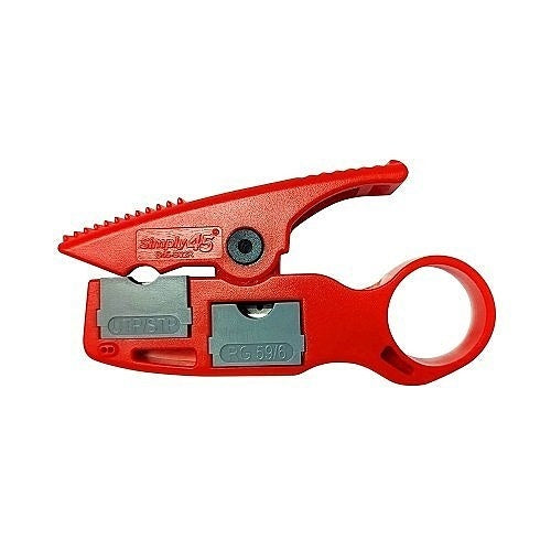 Simply45 Llc S45-S02R | Installer Series No-Nick Wire Stripper for Cat5e/Cat6/Cat6A and Coax