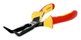 Williams 2427 S-200 | ERGO 45° Bent Tip Snipe Nose Pliers with Insulated Dual-Component Handles and Phosphate Finish (200 mm)