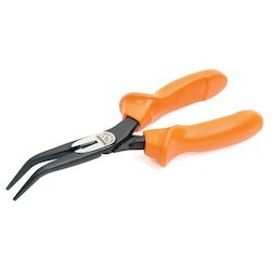 Williams 2427 S-200 | ERGO 45° Bent Tip Snipe Nose Pliers with Insulated Dual-Component Handles and Phosphate Finish (200 mm)