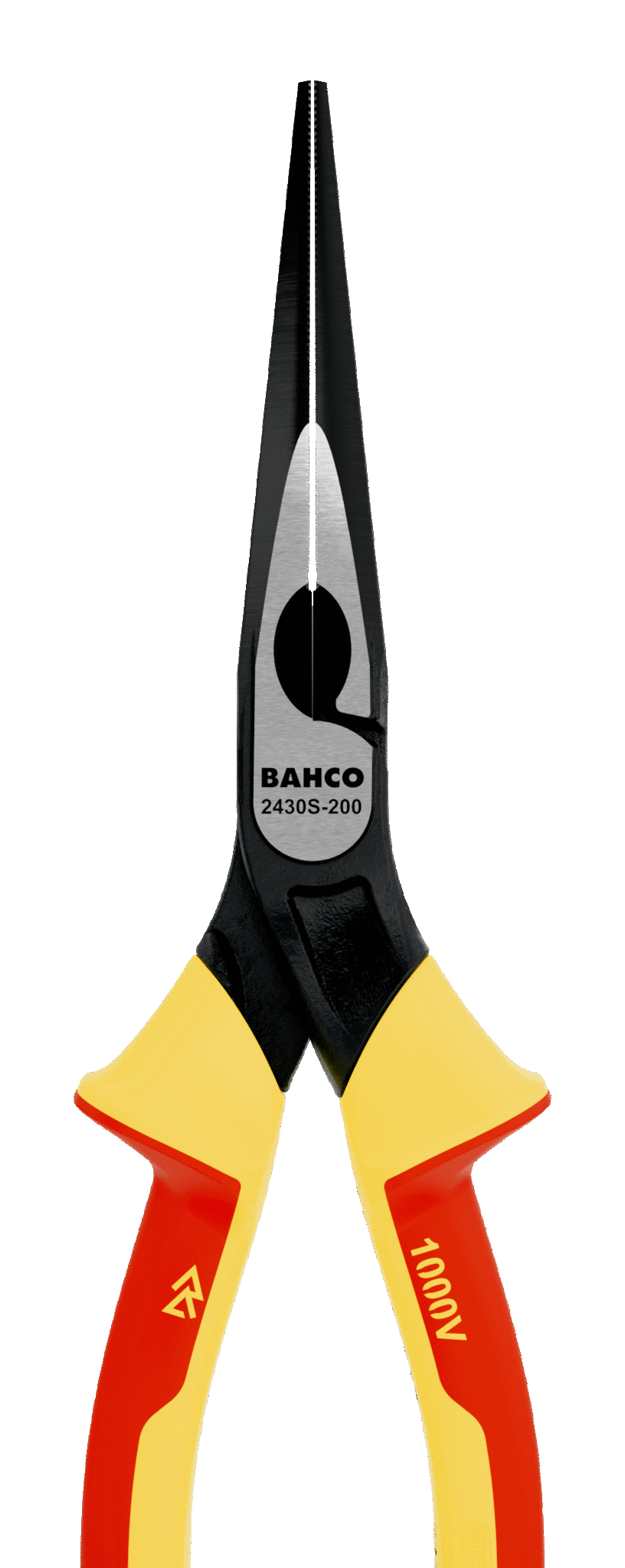 Williams 2430 S-200 | ERGO Snipe Nose Pliers with Insulated Dual-Component Handles and Phosphate Finish (200 mm)