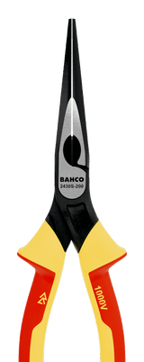 Williams 2430 S-200 | ERGO Snipe Nose Pliers with Insulated Dual-Component Handles and Phosphate Finish (200 mm)