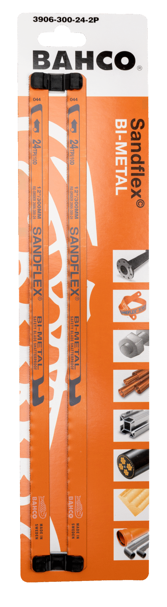 Williams 3906-300-3P | Sandflex Bi-Metal Hand Hacksaw Blade 18/24/32 TPI 300 mm - 3 Pcs/Pouch