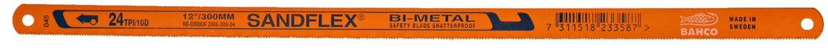 Williams 3906-300-32-10P | Sandflex Bi-Metal Hand Hacksaw Blade 32 TPI 300 mm - 10 Pcs/Special Pack