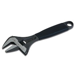 Williams 9035 R US | ERGO 32 mm Central Nut Wide Opening Jaw Adjustable Wrench with Rubber Handle and Phosphate Finish 170 mm