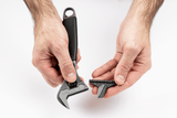 Williams 9072 RP US | ERGO 21 mm Central Nut Reversible Jaw Adjustable Wrench with Rubber Handle and Phosphate Finish 158 mm