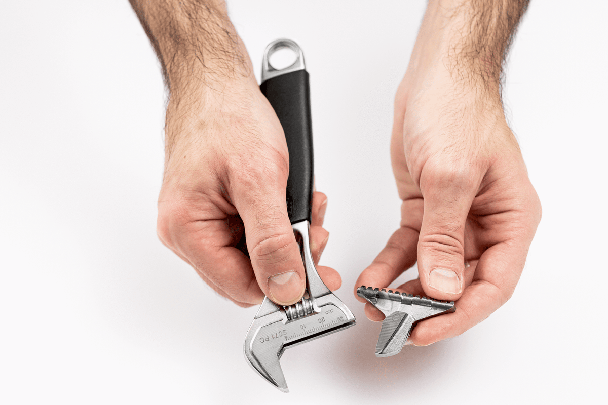 Williams 9073 RPC US | ERGO 21 mm Central Nut Reversible Jaw Adjustable Wrench with Rubber Handle and Chrome Finish 158 mm
