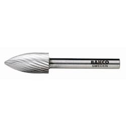 Williams BAHHSGF1225M | Hi Speed Steel Rotary Burrs Arch Pointed Nose 1 Medium Toothing