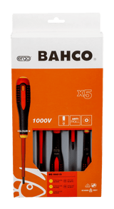 Williams BE-9881S | ERGO VDE Insulated Slotted and Phillips Screwdriver Set with 3-Component Handle - 5 Pcs