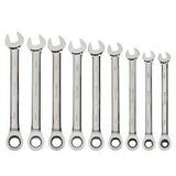 Williams JHMWS1123NRC | 9 Piece Combination Ratcheting WrenchSet 6 mm to 14 mm