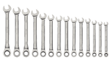 Williams JHMWS1124NRC | 14 Piece Combination Ratcheting WrenchSet 6 mm to 19 mm