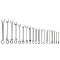 Williams JHMWS1125NRC | 19 Piece Combination Ratcheting WrenchSet 6 mm to 24 mm