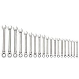 Williams JHMWS1125NRC | 19 Piece Combination Ratcheting WrenchSet 6 mm to 24 mm