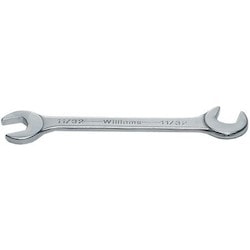 Williams JHW1112mm | Miniature 15 Degree x 80 Degree Double Head Open End Wrench, 12 mm