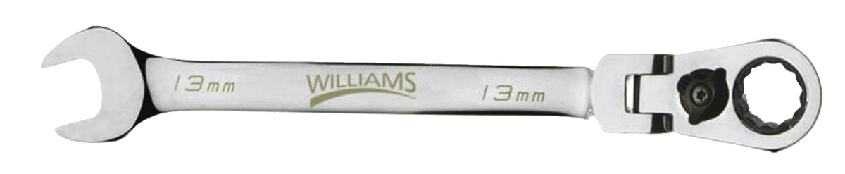 Williams JHW1213MRCF | 13 mm Flex Head Reversible Ratcheting Combination Wrench 12 Point
