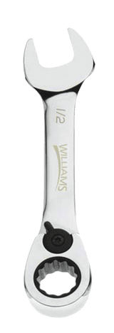 Williams JHW1220RCS | 5/8" Stubby Reversible Ratcheting Combination Wrench, 12 Point