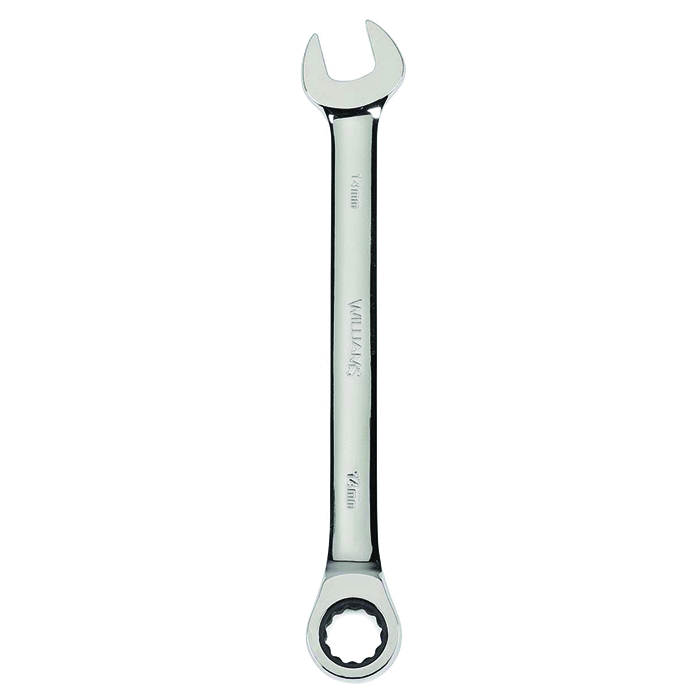 Williams JHW1218MNRC | 18 mm - Combination Ratcheting Wrench, 12 Point, High Polish Chrome Finish