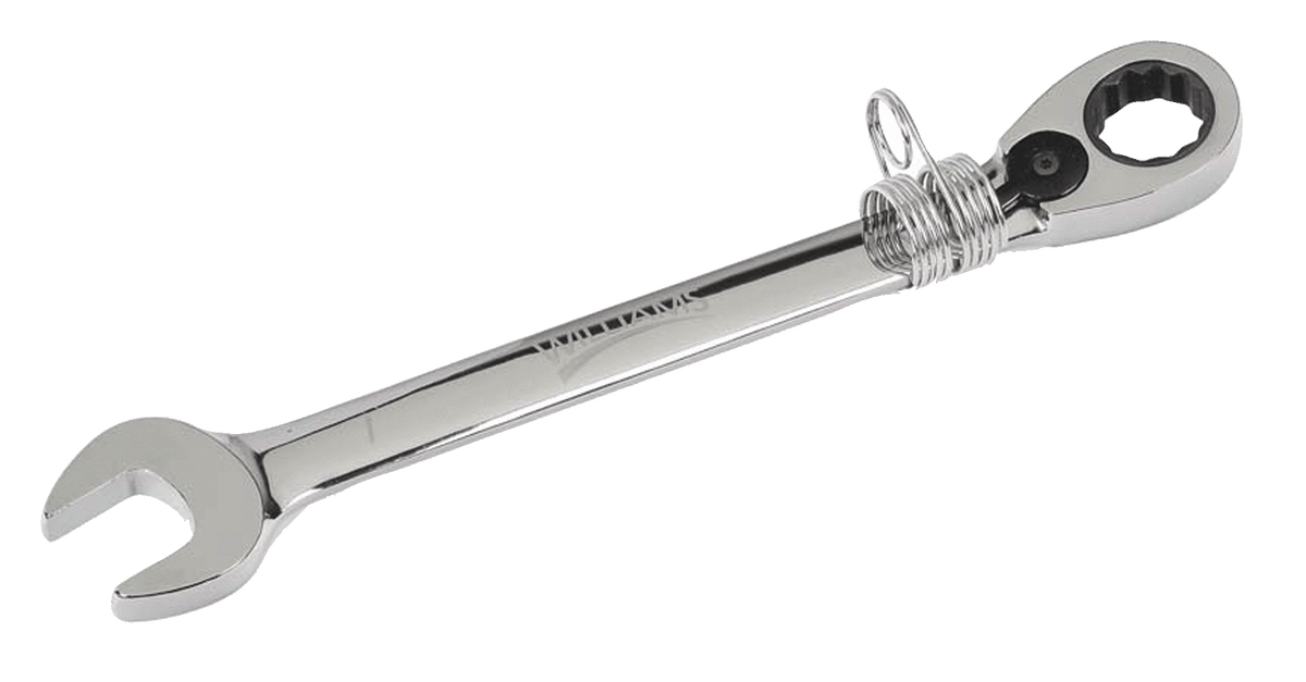 Williams JHW1224RC-TH | Reversible Ratcheting Combination Wrench, 3/4 inch with Safety Coil