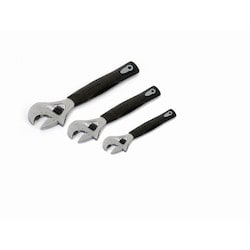 Williams JHW13343 | 3 Pc. Ratchet Adjustable Wrench Set, Chrome, Comfort Grip, Vinyl Pouch