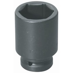 Williams JHW17-6108 | 1" Drive Deep Impact Socket 6-Point 3-3/8", Black Industrial Finish