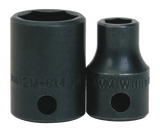 Williams JHW2M-619 | 3/8" Drive Shallow Impact Socket 6-Point 19 mm, Black Industrial Finish