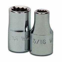 Williams JHW30208 | 1/4" Drive Shallow Socket 12 Point 1/4"