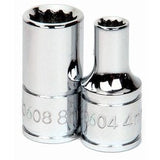 Williams JHW30613A | 1/4 Drive Shallow Socket, High Polished Chrome Finish, 12 Point, Metric, 13