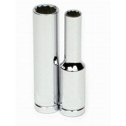 Williams JHW30811 | 1/4 Drive Deep Socket, High Polished Chrome Finish, 12 Point 11 mm