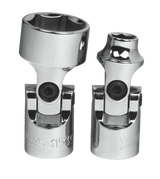 Williams JHW31532 | 3/8 Drive Universal Socket, High Polished Chrome Finish, 6 Point 12 mm