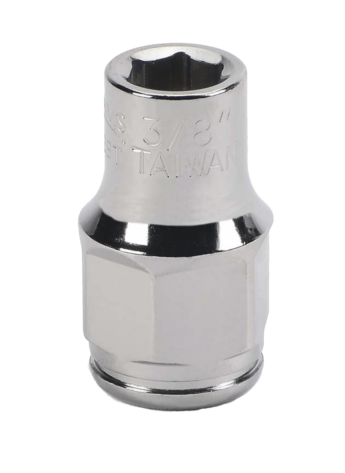 Williams JHW31612BT | 3/8 Drive Bolt Thru Socket, High Polished Chrome Finish, 6 Point, 3/8