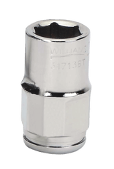 Williams JHW31709BT | 3/8 Drive Bolt Thru Socket, High Polished Chrome Finish, 6 Point, 9 mm