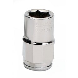 Williams JHW31709BT | 3/8 Drive Bolt Thru Socket, High Polished Chrome Finish, 6 Point, 9 mm