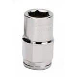Williams JHW31709BT | 3/8 Drive Bolt Thru Socket, High Polished Chrome Finish, 6 Point, 9 mm